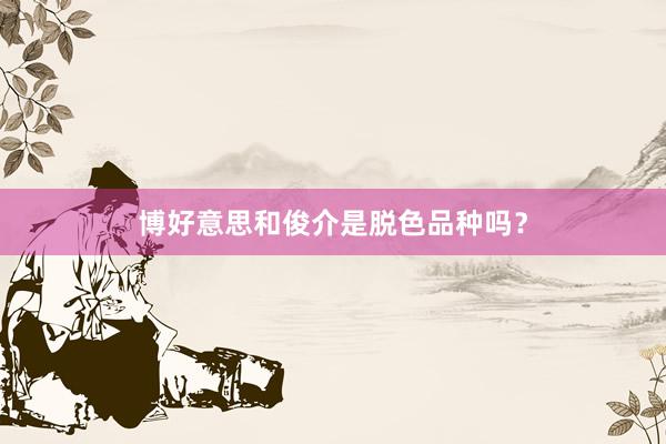 博好意思和俊介是脱色品种吗？